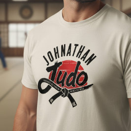 Judo - Schwarzer Gürtel - aufgehende Sonne Tri-Blend Shirt