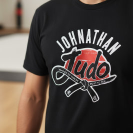Judo - Schwarzer Gürtel - aufgehende Sonne Tri-Blend Shirt