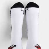 Judo -Schwarzgurtel - aufgehende Sonne Socken (Oben)
