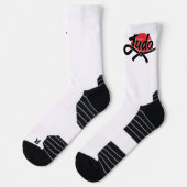Judo -Schwarzgurtel - aufgehende Sonne Socken (Links)
