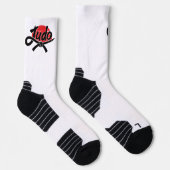 Judo -Schwarzgurtel - aufgehende Sonne Socken (Rechts)