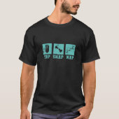Judo Tap Snap Nap Repeat T-Shirt (Vorderseite)