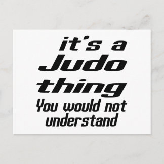 Judo Thing Designs Postkarte