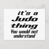 Judo Thing Designs Postkarte (Vorderseite)