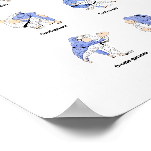 Judo throws poster (Ecke)