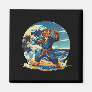 Judo Tiger Beach Wave Kickboxen Taekwondo Martial Magnet