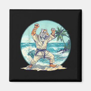 Judo Tiger Taekwondo Martial Arts Judo Welle Ozean Magnet