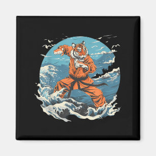 Judo Tiger Wave Ocean Kickboxen Taekwondo Martial Magnet