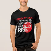 Judo - Trained to Throw - Built to Rise Tri-Blend Shirt (Vorderseite)