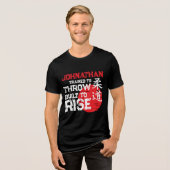 Judo - Trained to Throw - Built to Rise Tri-Blend Shirt (Vorderseite voll)