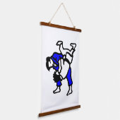 Judo Wandteppich Mit Holzrahmen (Gewinkelt)