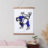 Judo Wandteppich Mit Holzrahmen (Schlafzimmer)