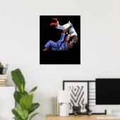 Judo Wrestling Demons Oni Poster (Heimbüro)