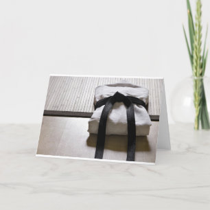 JudoGi auf Tatami Matte Karte