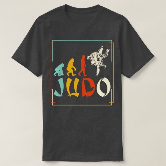 Judoist Evolution Judoka Gift Judo T-Shirt (Design vorne)