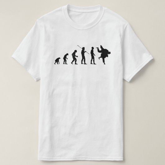 Judoka Evolution Funny Judo Meme Bv T-Shirt (Design vorne)
