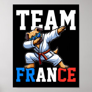 Judoka Kimono Karateka Hund Judo Dab Animiertes Ki Poster