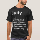 JUDY Definition Personalized Name Funny Birthday T-Shirt (Vorderseite)