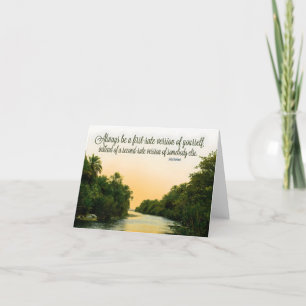 Judy Garland Inspiration Zitat "First Rate" Dankeskarte