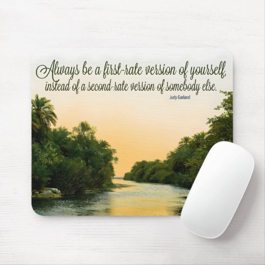 Judy Garland Inspiration Zitat "First Rate" Mousepad (Mit Mouse)