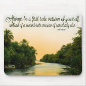 Judy Garland Inspiration Zitat "First Rate" Mousepad (Vorne)