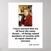 Judy Heuman Poster (Vorne)