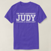 Judy Personal Name Women Girl Funny Judy T-Shirt (Design vorne)