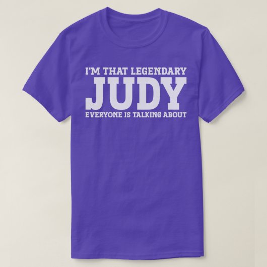 Judy Personal Name Women Girl Funny Judy T-Shirt (Design vorne)