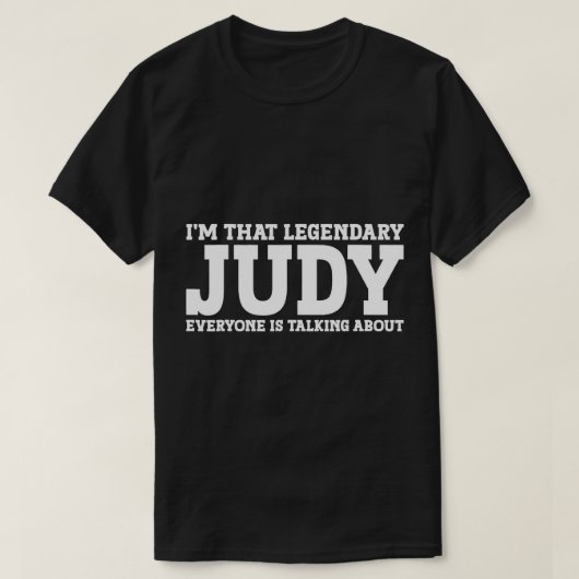 Judy Personal Name Women Girl Funny Judy T - Shirt (Design vorne)