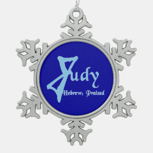 Judy Schneeflocken Zinn-Ornament