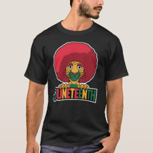 Jüdzehnte Leopard Afro Black History Monat T-Shirt