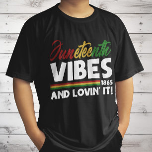 Jüdzehnte Vibes - Freiheitstag 1865 Schwarze Gesch T-Shirt