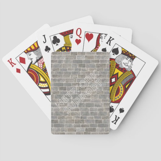 Juego de cartas Network support Spielkarten (Rückseite)
