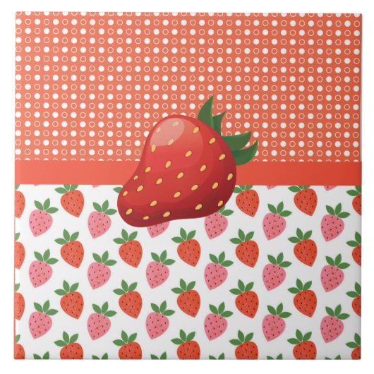 Juerful Juicy Strawberry Fliese (Vorderseite)