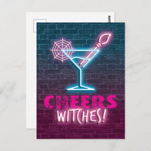 Juers Hexen! Funny Halloween Postcard Postkarte (Vorne/Hinten)