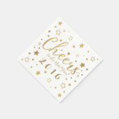 Juers Silvester Party Napkins / Weiß Serviette (Ecke)