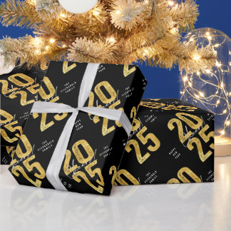 Juers to 2025 Gold Typografy Modern New Year Geschenkpapier