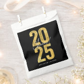 Juers to 2025 Gold Typografy Modern New Year Geschenktütchen (Ausgeschnitten)