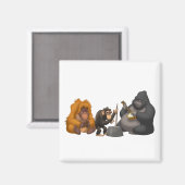 Jug Band des Apes Magnet (Vorderseite/Rückseite)