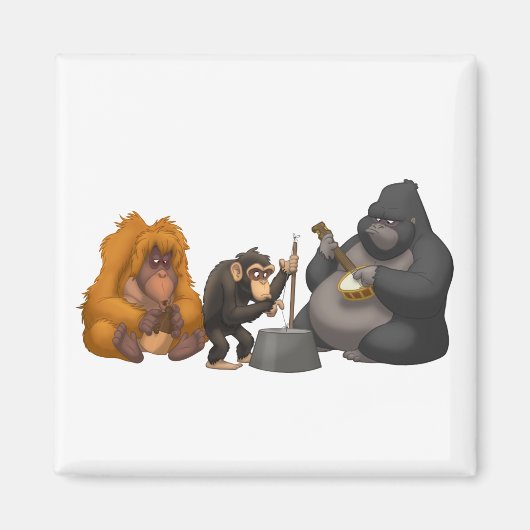 Jug Band des Apes Magnet (Vorne)