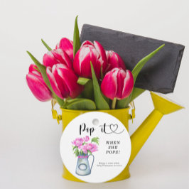 Jug der Blume Babydusche - Pop, wenn sie Pop macht Geschenkanhänger