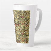 Jug mit Art Nouveau Tapetenmuster Latte  Milchtasse (Rechte Ecke)