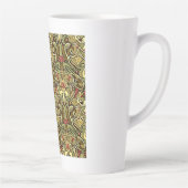 Jug mit Art Nouveau Tapetenmuster Latte  Milchtasse (Rechts)