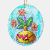 Jug O Blume Keramik Ornament (Links)