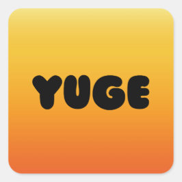 JUGE STICKER! QUADRATISCHER AUFKLEBER