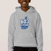 JUGEND 603 Riptide Hoodie mit Name und Nummer (Vorderseite)