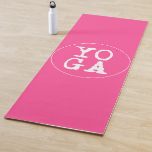 JUGEND Fun Typografie - Hot Pink Yogamatte