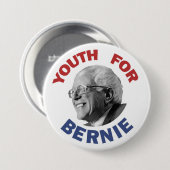 Jugend für Bernie Button (Vorne & Hinten)