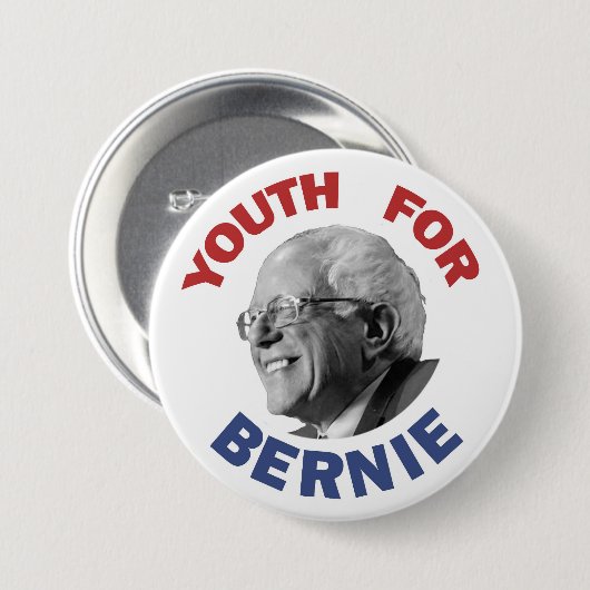 Jugend für Bernie Button (Vorne & Hinten)