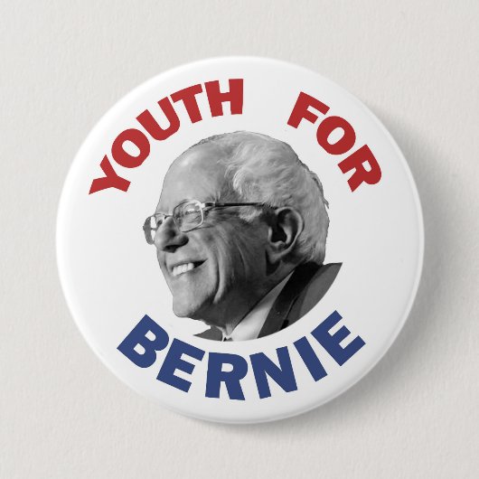 Jugend für Bernie Button (Vorderseite)